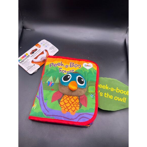 Peek-a-Boo Forest Friends Lamaze Baby Book Interactive Soft Cloth Crinkle Book - Picture 1 of 4